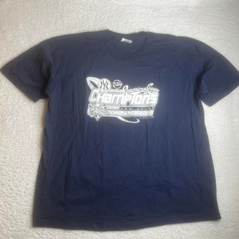 Vintage New York Yankees 3peat champions tshirt World Series CSA 3xl